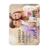 シンプル写真の保存日付 |ヴィンテージ マグネット (縦)