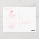 シンプル写真の数々の卒業発表 ポストカード (裏面)