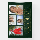 シンプル写真の数々の卒業発表 横断幕 (縦)