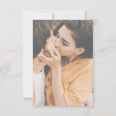 シンプル写真の日付を保存する写真結婚 セーブザデート (裏面)