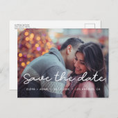 シンプル写真の日付を保存 案内ポストカード (正面/裏面)