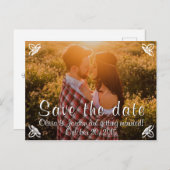 シンプル写真の日付を保存！ 案内ポストカード (正面/裏面)