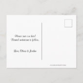 シンプル写真の日付を保存！ 案内ポストカード (裏面)