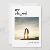 シンプル写真の発表結婚を中止 シーズンカード (正面)