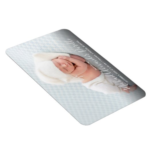 シンプル写真の誕生発表 マグネット (右側)