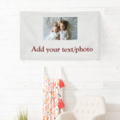 シンプル写真の追加ミニマル文字クリスマスバー 横断幕 (インサイチュ)