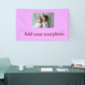 シンプル写真の追加ミニマル文字クリスマスバー 横断幕 (トレードショー)