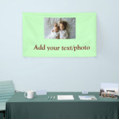 シンプル写真の追加ミニマル文字クリスマスバー 横断幕 (トレードショー)