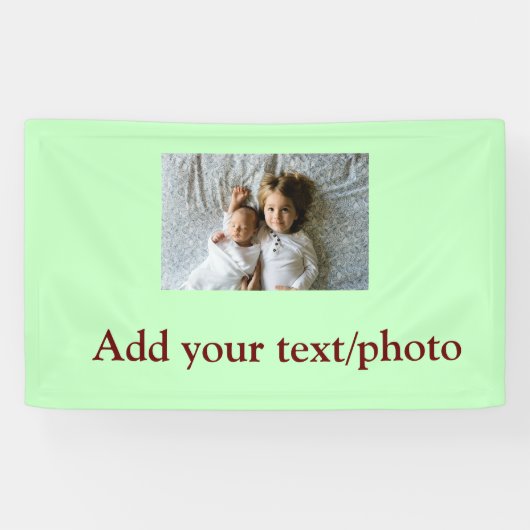 シンプル写真の追加ミニマル文字クリスマスバー 横断幕 (横)