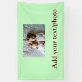 シンプル写真の追加ミニマル文字クリスマスバー 横断幕 (縦)