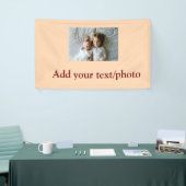 シンプル写真の追加ミニマル文字クリスマスバー 横断幕 (トレードショー)