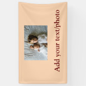 シンプル写真の追加ミニマル文字クリスマスバー 横断幕 (縦)