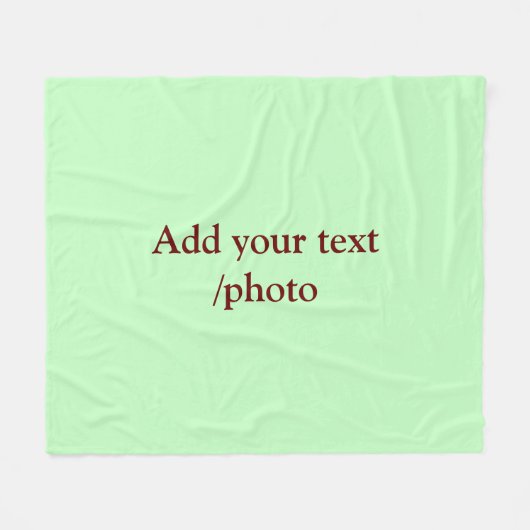 シンプル写真の追加ミニマル文字クリスマス フリースブランケット (正面(横))