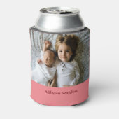 シンプル写真の追加ミニマル文字クリスマスC 缶クーラー (缶裏面)