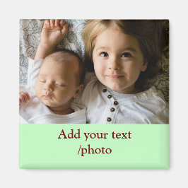 シンプル写真の追加ミニマル文字CHRISTMAS M マグネット