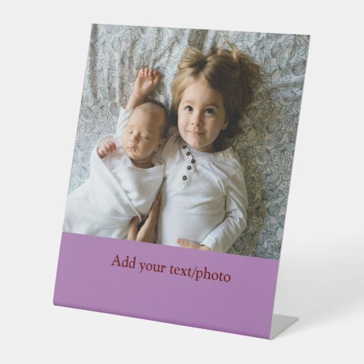 シンプル写真の追加ミニマル文字CHRISTMAS P 台座サイン (正面)