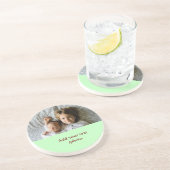 シンプル写真の追加ミニマル文字CHRISTMAS S コースター (側面)