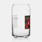 シンプル写真の追加文字メモリアル記念 ガラス缶 (左)