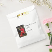 シンプル写真の追加文字メモリアル記念 フェイバーバッグ (封をした状態)