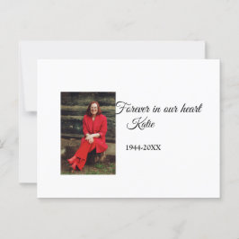 シンプル写真の追加文字メモリアル記念 ポストカード