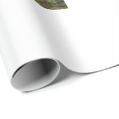 シンプル写真の追加文字メモリアル記念 ラッピングペーパー (ロールコーナー)