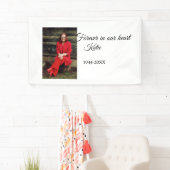 シンプル写真の追加文字メモリアル記念 横断幕 (インサイチュ)