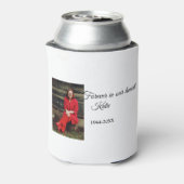 シンプル写真の追加文字メモリアル記念 缶クーラー (缶裏面)