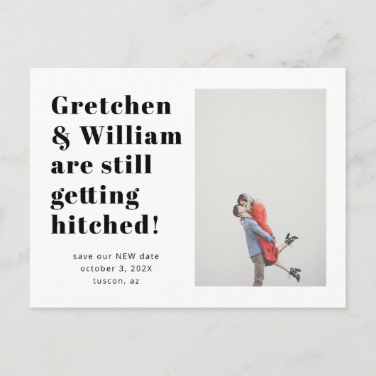 シンプル写真はがきを保存する ポストカード (正面)