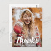 シンプル写真はっきりしたタイポグラフィモダン卒業 ポストカード (正面/裏面)