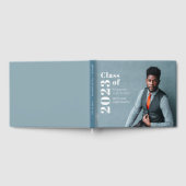 シンプル写真はっきりした卒業 ゲストブック (全面)