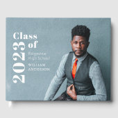 シンプル写真はっきりした卒業 ゲストブック (正面)