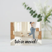 シンプル写真アドレスのスクリプト変更を移動しました ポストカード (スタンド正面)