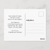 シンプル写真アドレスのスクリプト変更を移動しました ポストカード (裏面)