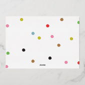 シンプル写真エレガントタイポグラフィ金ゴールド最高 箔シーズンカード (裏面)