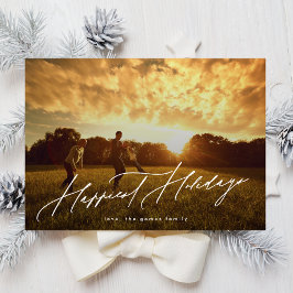 シンプル写真エレガントタイポグラフィ シーズンカード