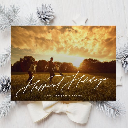 シンプル写真エレガントタイポグラフィ シーズンカード