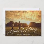 シンプル写真エレガントタイポグラフィ シーズンカード (正面)