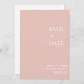 シンプル写真エレガント以外の保存日 セーブザデート (正面/裏面)