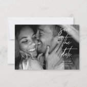 シンプル写真エレガント日付カードの保存 (正面)