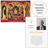 シンプル写真オーソドックス葬儀祈りの言葉カード プレイスカード