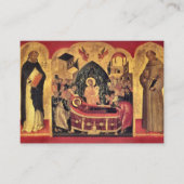 シンプル写真オーソドックス葬儀祈りの言葉カード プレイスカード (正面)