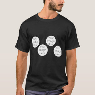 シンプル写真カスタムコラージュの作成 Tシャツ