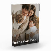 シンプル写真カスタムパパ最高のエバフォトブロック フォトブロック (左)