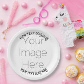 シンプル写真カスタム紙パーソナライズされた ペーパープレート (パーティー)