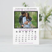 シンプル写真カレン結婚ダーの救日 カード (スタンド正面)