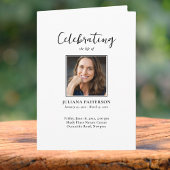 シンプル写真クラシック葬儀 プログラム