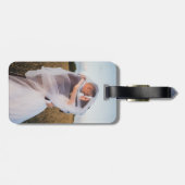 シンプル写真コラージュモダン ラゲッジタグ (裏面横)