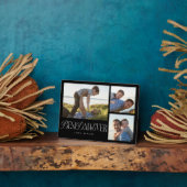 シンプル写真コラージュ最高のパパEver Keepsake フォトプラーク (側面)