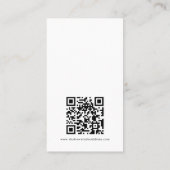 シンプル写真スタジオQRコードロゴ引用文 名刺 (裏面)