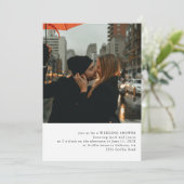 シンプル写真テーマウェディングシャワー招待状 招待状 (スタンド正面)